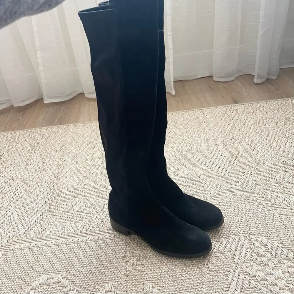 Blondo Sierra Black Knee Boots Suede Leather Waterproof Women’s size 7.5
